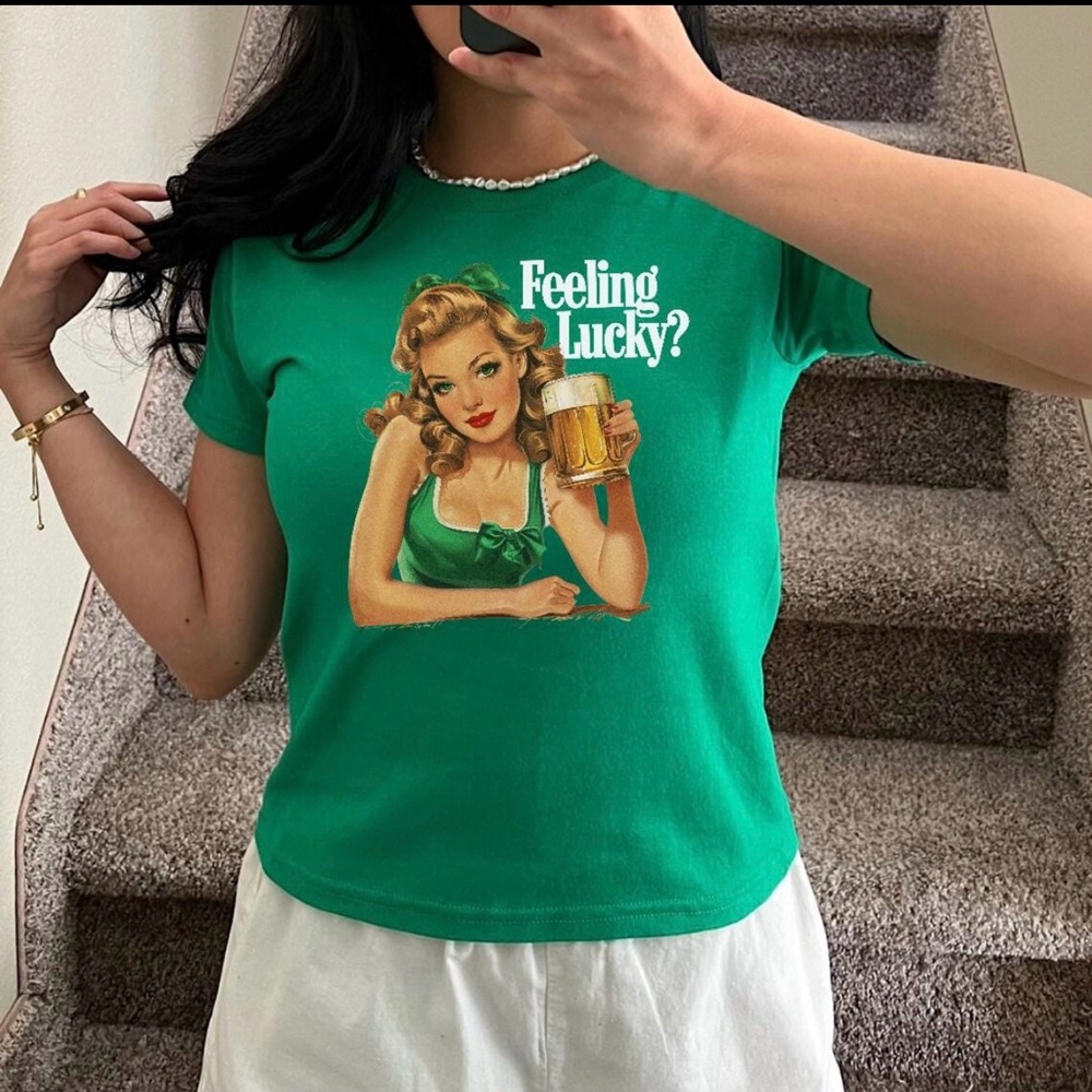 Kelly Green Baby Tee